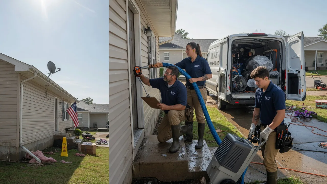 Ceiling Water Damage Restoration in Bloomington, NE near me